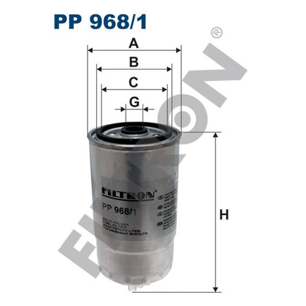 Filtre à gasoil Filtron PP968/1 Filtre à gasoil Filtron PP968/1