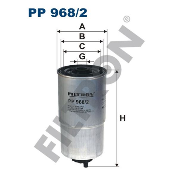 Filtre à gasoil Filtron PP968/2 Filtre à gasoil Filtron PP968/2