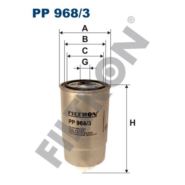 Filtre à gasoil Filtron PP968/3 Filtre à gasoil Filtron PP968/3