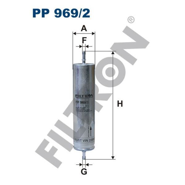 Filtre à gasoil Filtron PP969/2 Filtre à gasoil Filtron PP969/2