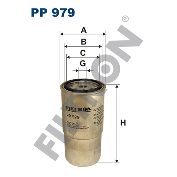 Filtre à gasoil Filtron PP979 Filtre à gasoil Filtron PP979