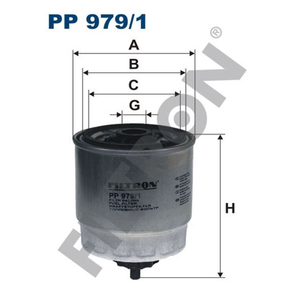 Filtre à gasoil Filtron PP979/1 Filtre à gasoil Filtron PP979/1