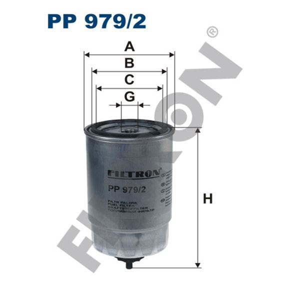 Filtre à gasoil Filtron PP979/2 Filtre à gasoil Filtron PP979/2