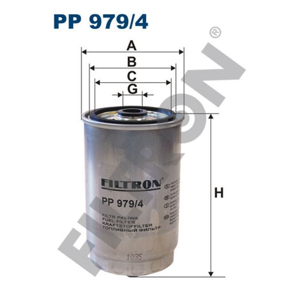 Filtre à gasoil Filtron PP979/4 Filtre à gasoil Filtron PP979/4