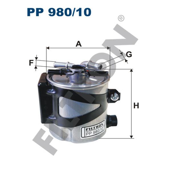 Filtre à gasoil Filtron PP980/10 Filtre à gasoil Filtron PP980/10