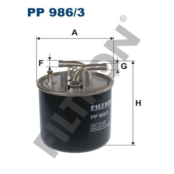 Filtre à gasoil Filtron PP986/3 Filtre à gasoil Filtron PP986/3