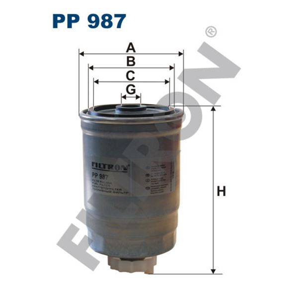 Filtre à gasoil Filtron PP987 Filtre à gasoil Filtron PP987