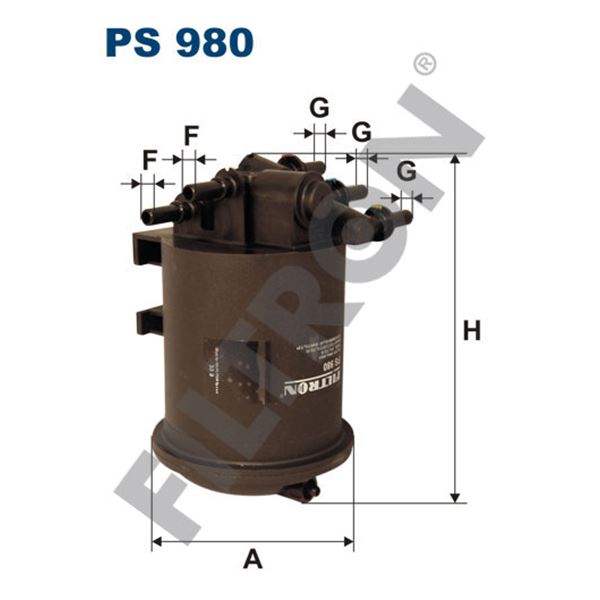 Filtre à gasoil Filtron PS980 Filtre à gasoil Filtron PS980
