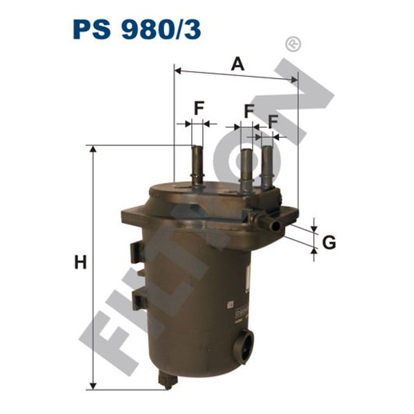 Filtre à gasoil Filtron PS980/3 Filtre à gasoil Filtron PS980/3