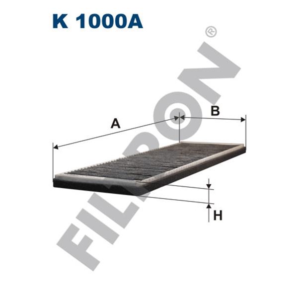 Filtre d'habitacle Filtron K1000A Filtre d'habitacle Filtron K1000A