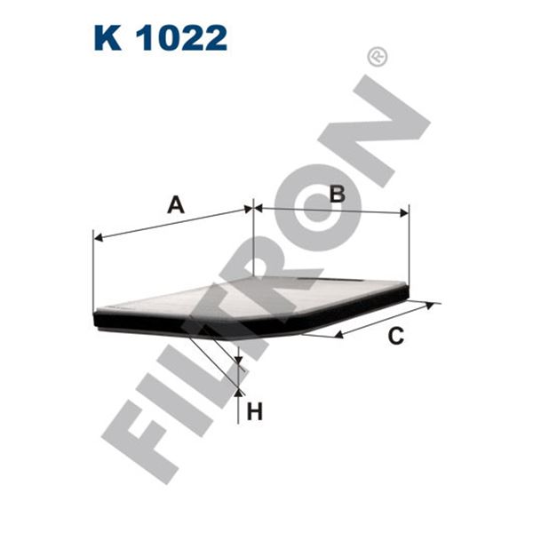 Filtre d'habitacle Filtron K1022 Filtre d'habitacle Filtron K1022