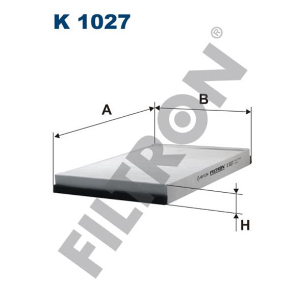 Filtre d'habitacle Filtron K1027 Filtre d'habitacle Filtron K1027