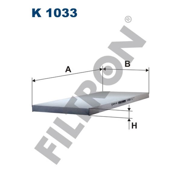 Filtre d'habitacle Filtron K1033 Filtre d'habitacle Filtron K1033