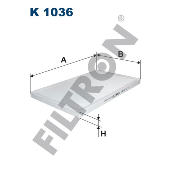 Filtre d'habitacle Filtron K1036 Filtre d'habitacle Filtron K1036