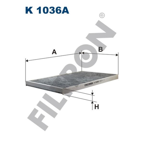 Filtre d'habitacle Filtron K1036A Filtre d'habitacle Filtron K1036A