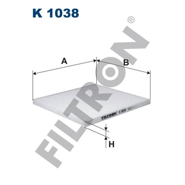 Filtre d'habitacle Filtron K1038 Filtre d'habitacle Filtron K1038
