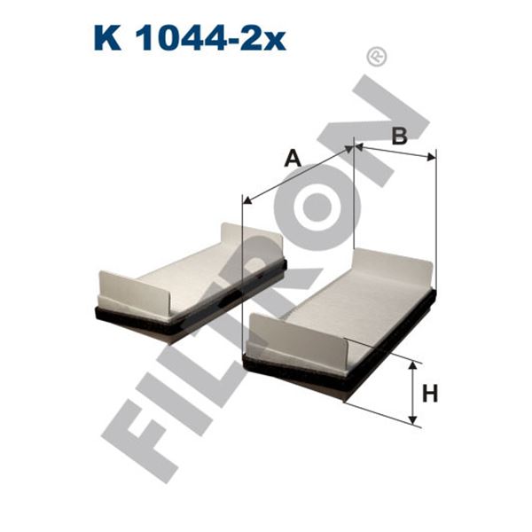 Filtre d'habitacle Filtron K1044-2X Filtre d'habitacle Filtron K1044-2X