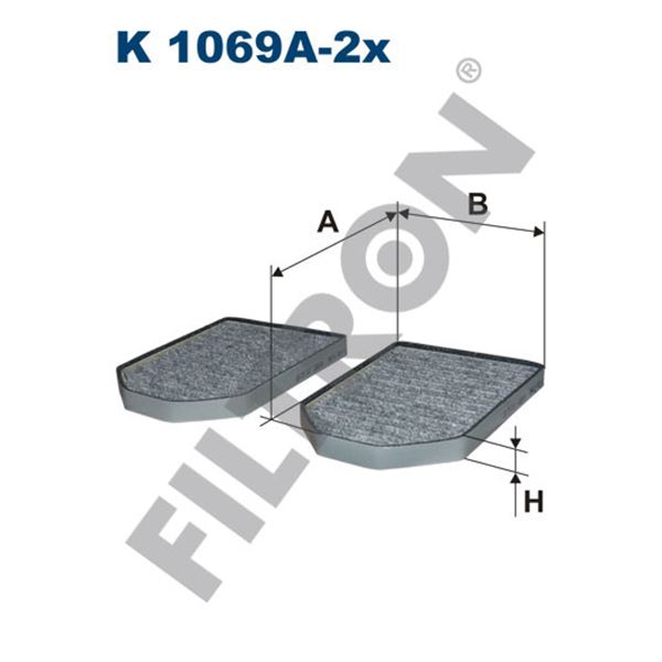 Filtre d'habitacle Filtron K1069A-2X Filtre d'habitacle Filtron K1069A-2X