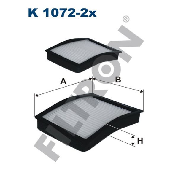 Filtre d'habitacle Filtron K1072-2X Filtre d'habitacle Filtron K1072-2X