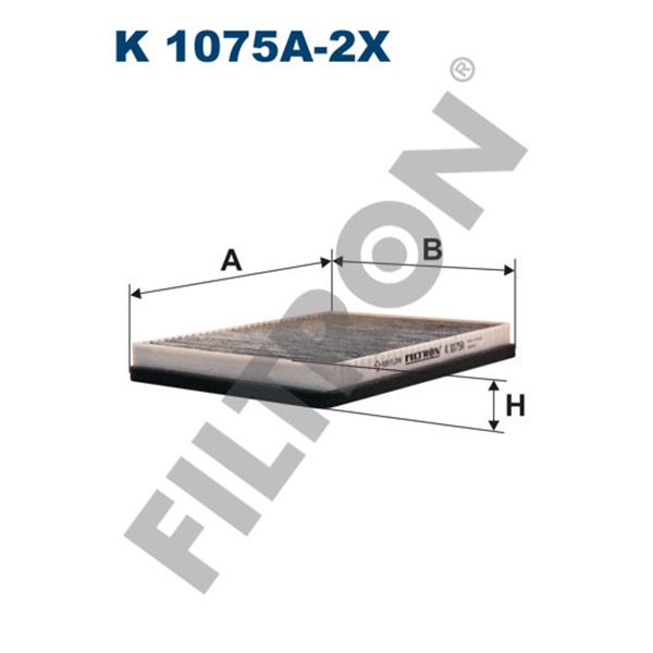 Filtre d'habitacle Filtron K1075A-2X Filtre d'habitacle Filtron K1075A-2X