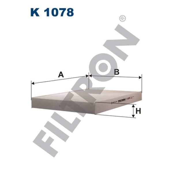 Filtre d'habitacle Filtron K1078 Filtre d'habitacle Filtron K1078