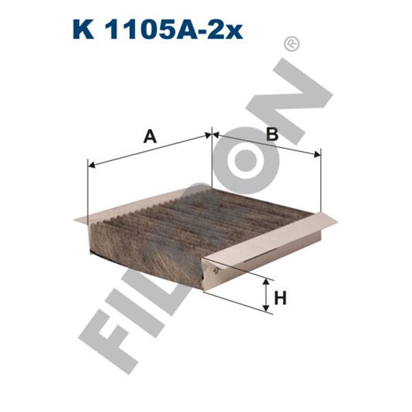 Filtre d'habitacle Filtron K1105A-2X Filtre d'habitacle Filtron K1105A-2X