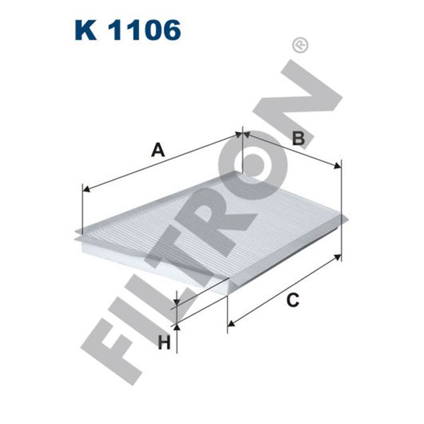 Filtre d'habitacle Filtron K1106 Filtre d'habitacle Filtron K1106