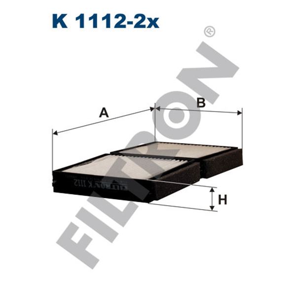 Filtre d'habitacle Filtron K1112-2X Filtre d'habitacle Filtron K1112-2X