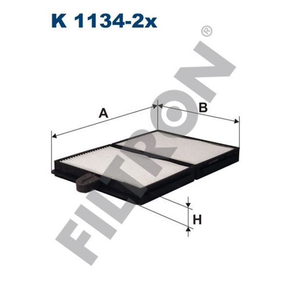 Filtre d'habitacle Filtron K1134-2X Filtre d'habitacle Filtron K1134-2X