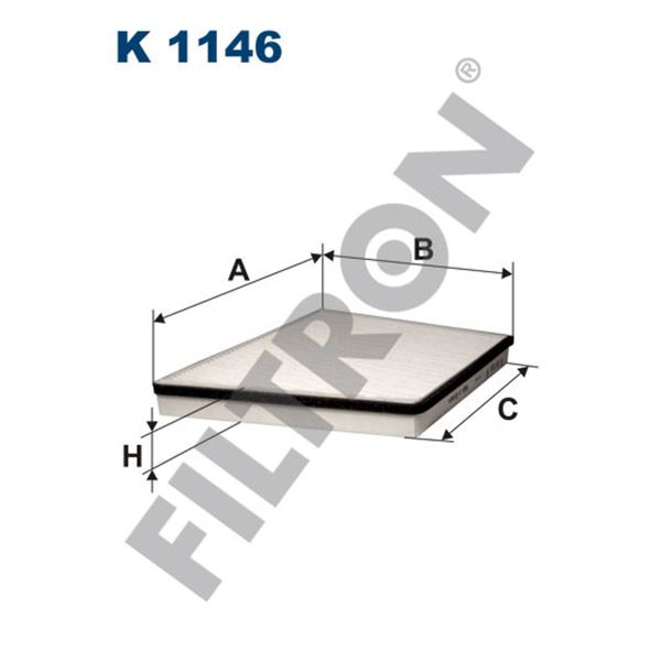 Filtre d'habitacle Filtron K1146 Filtre d'habitacle Filtron K1146