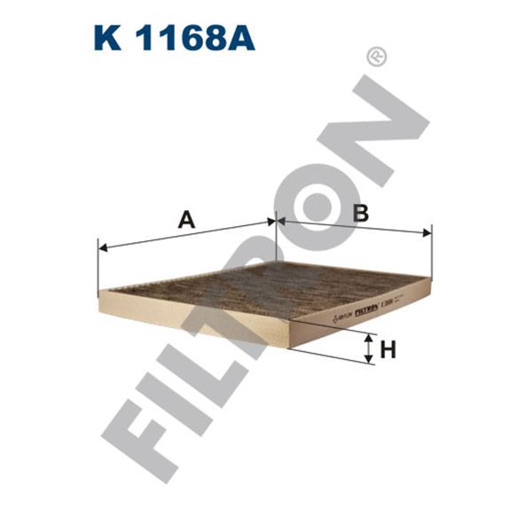 Filtre d'habitacle Filtron K1168A Filtre d'habitacle Filtron K1168A