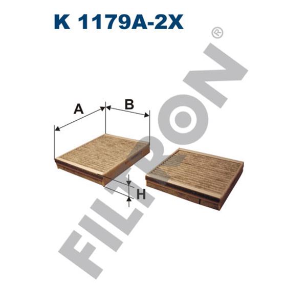 Filtre d'habitacle Filtron K1179A-2X Filtre d'habitacle Filtron K1179A-2X