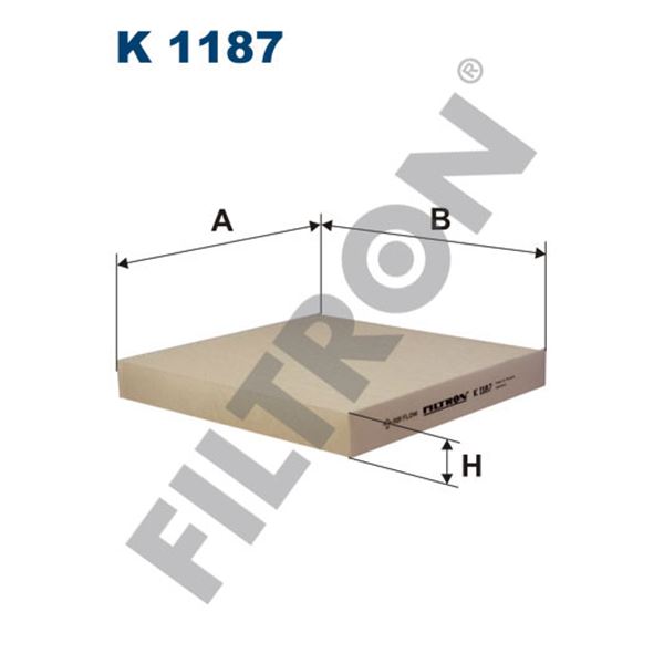 Filtre d'habitacle Filtron K1187 Filtre d'habitacle Filtron K1187