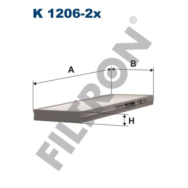 Filtre d'habitacle Filtron K1206-2X Filtre d'habitacle Filtron K1206-2X