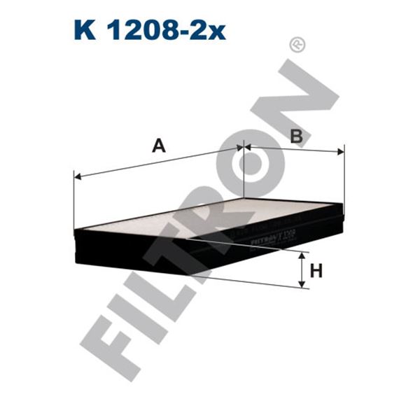 Filtre d'habitacle Filtron K1208-2X Filtre d'habitacle Filtron K1208-2X