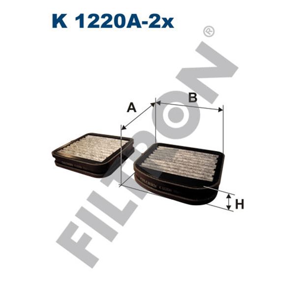 Filtre d'habitacle Filtron K1220A-2X Filtre d'habitacle Filtron K1220A-2X