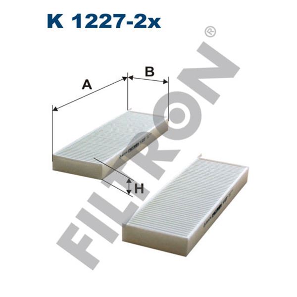 Filtre d'habitacle Filtron K1227-2X Filtre d'habitacle Filtron K1227-2X