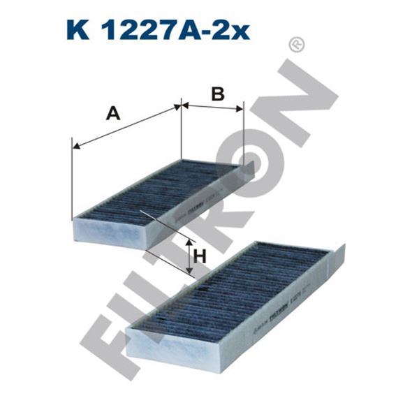 Filtre d'habitacle Filtron K1227A-2X Filtre d'habitacle Filtron K1227A-2X