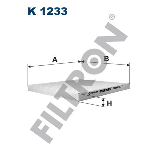 Filtre d'habitacle Filtron K1233 Filtre d'habitacle Filtron K1233