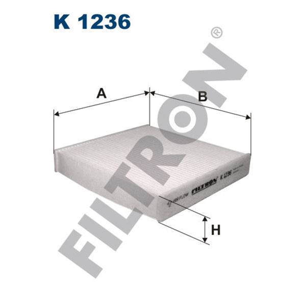 Filtre d'habitacle Filtron K1236 Filtre d'habitacle Filtron K1236