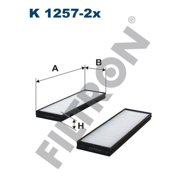 Filtre d'habitacle Filtron K1257-2X Filtre d'habitacle Filtron K1257-2X