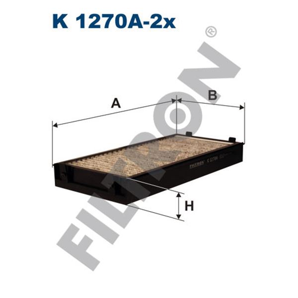 Filtre d'habitacle Filtron K1270A-2X Filtre d'habitacle Filtron K1270A-2X