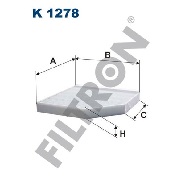 Filtre d'habitacle Filtron K1278 Filtre d'habitacle Filtron K1278