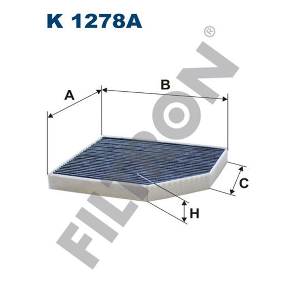 Filtre d'habitacle Filtron K1278A Filtre d'habitacle Filtron K1278A