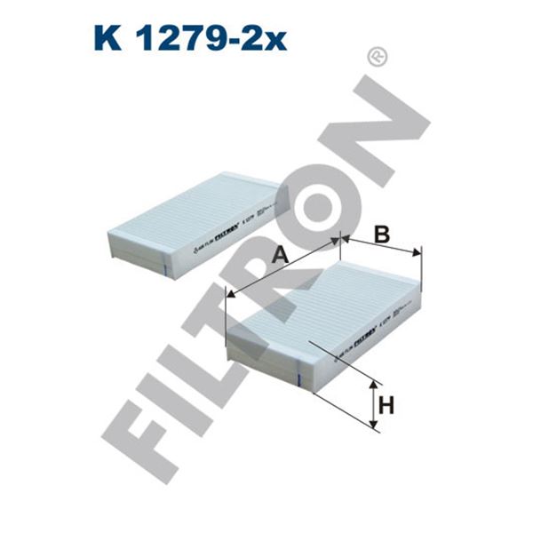 Filtre d'habitacle Filtron K1279-2X Filtre d'habitacle Filtron K1279-2X