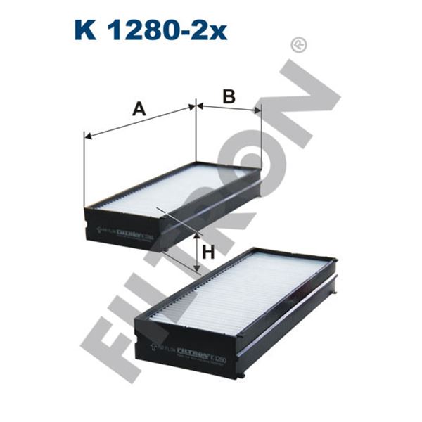 Filtre d'habitacle Filtron K1280-2X Filtre d'habitacle Filtron K1280-2X