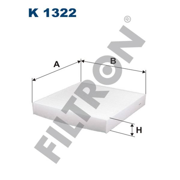 Filtre d'habitacle Filtron K1322 Filtre d'habitacle Filtron K1322