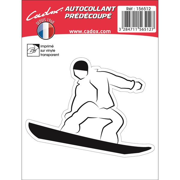 STICKER CARROSSERIE SNOWBOARDER CADOX STICKER CARROSSERIE SNOWBOARDER CADOX