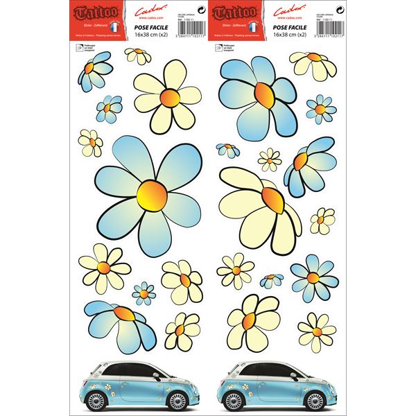 ADHESIF DECORS LATERAUX FLEURS CADOX ADHESIF DECORS LATERAUX FLEURS CADOX