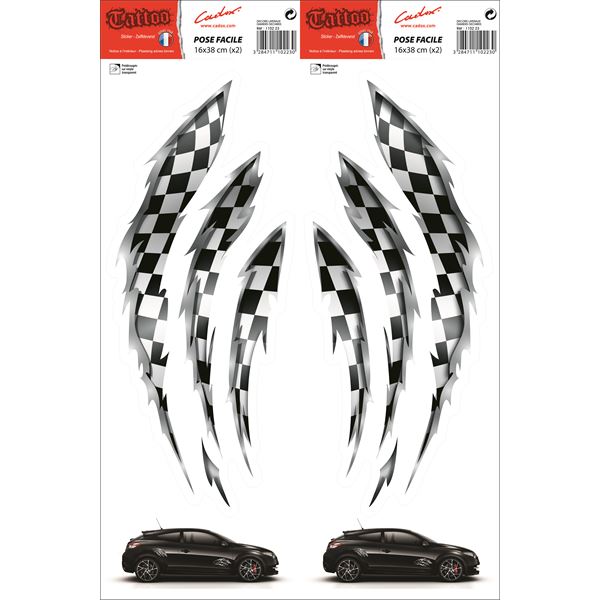 ADHESIF DECORS LATERAUX DAMIERS CADOX ADHESIF DECORS LATERAUX DAMIERS CADOX